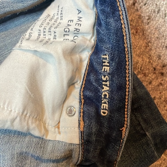 American Eagle Next Level Stretch Dark Wash Jean‎ Size 18 - Picture 4 of 9